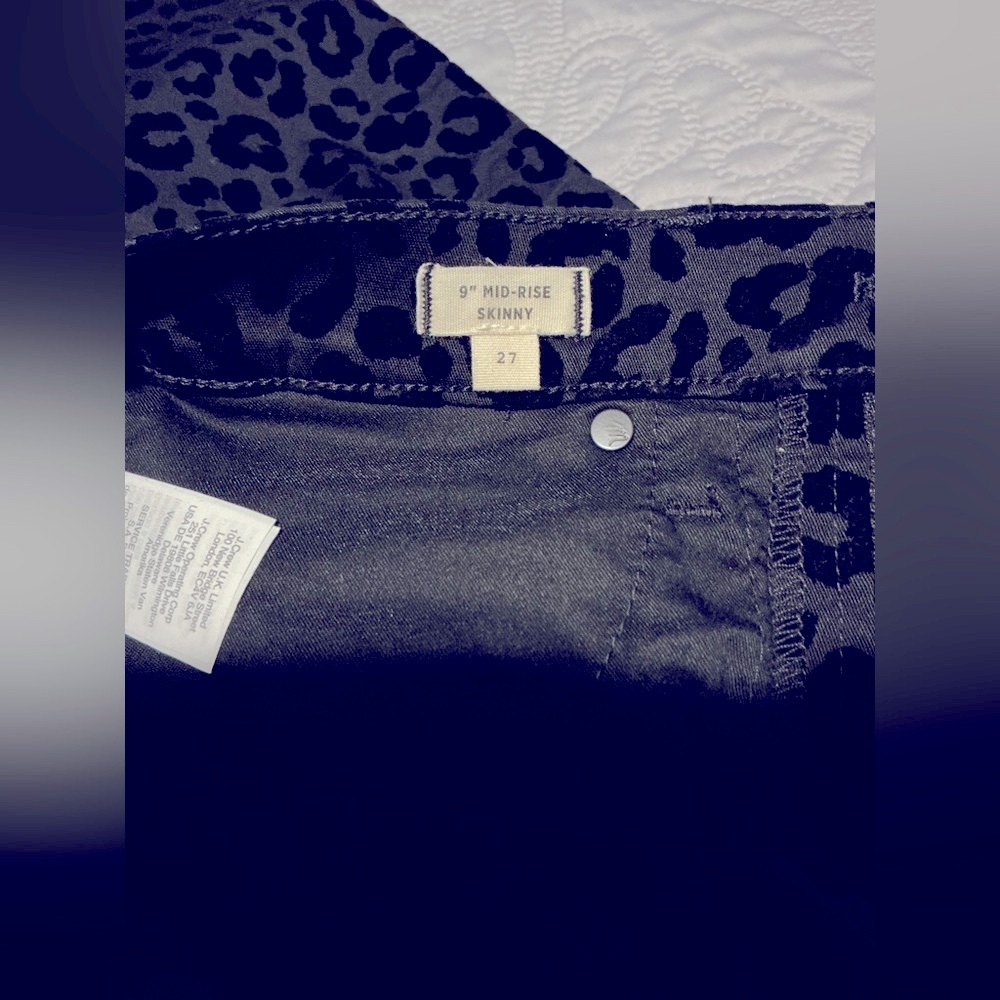 Madewell Black Leopard Print Skinny jeans - Picture 3 of 8